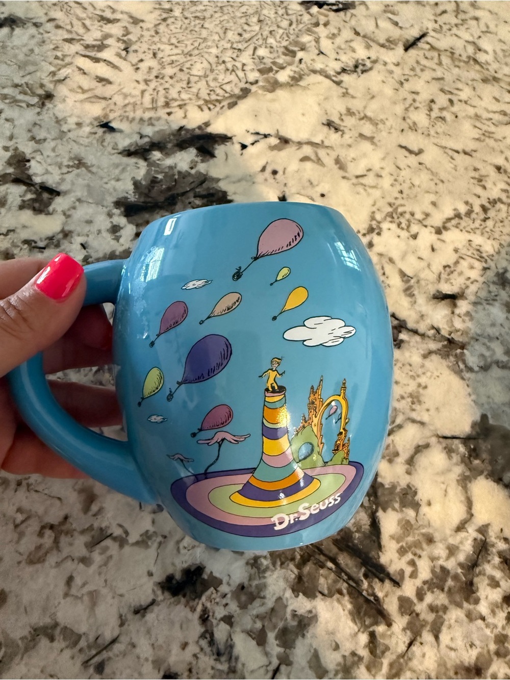 Dr. Seuss Light Blue "Oh! The Places You'll Go" Ceramic Mug - Picture 2 of 5